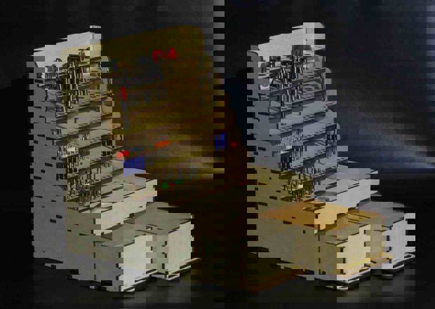 طرح جعبه ابزار مناسب برای استفاده در دستگاه های cnc چوب و cnc لیزر - laser cut toolbox cdr file