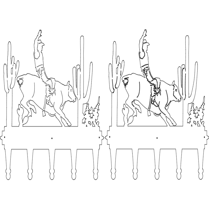 طرح رخت آویز مناسب برای استفاده در دستگاه های cnc چوب و cnc لیزر - coat hanger dxf file
