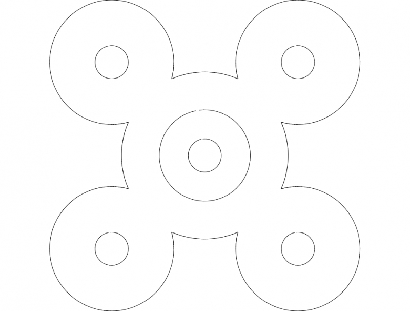 طرح مربوط به ستون‌های قوسی شکل ۱ مناسب برای استفاده در دستگاه های cnc چوب و cnc لیزر - stres ark 1 dxf file