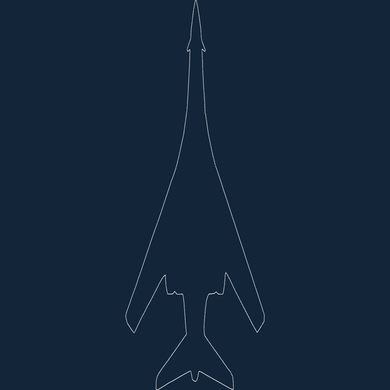 طرح جت b1 مناسب برای استفاده در دستگاه های cnc چوب و cnc لیزر - jet b1 dxf