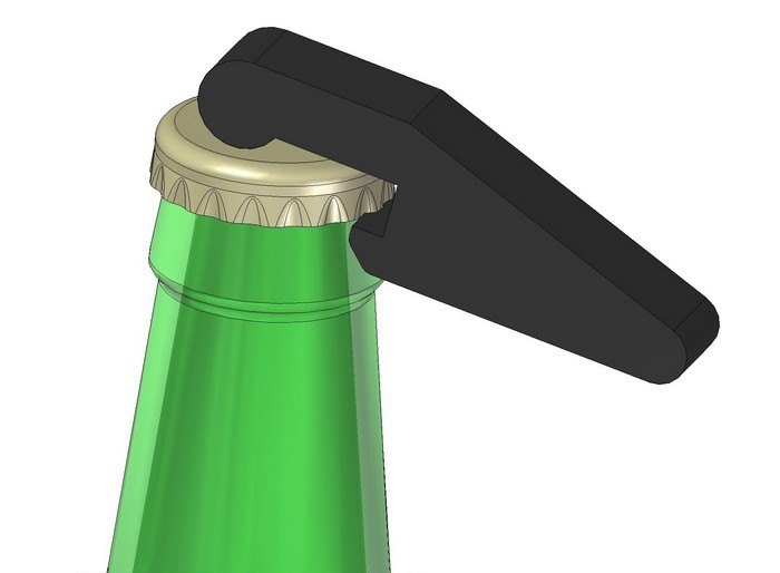 طرح درب بازکن بطری مناسب برای استفاده در دستگاه های cnc چوب و cnc لیزر - bottle opener dxf