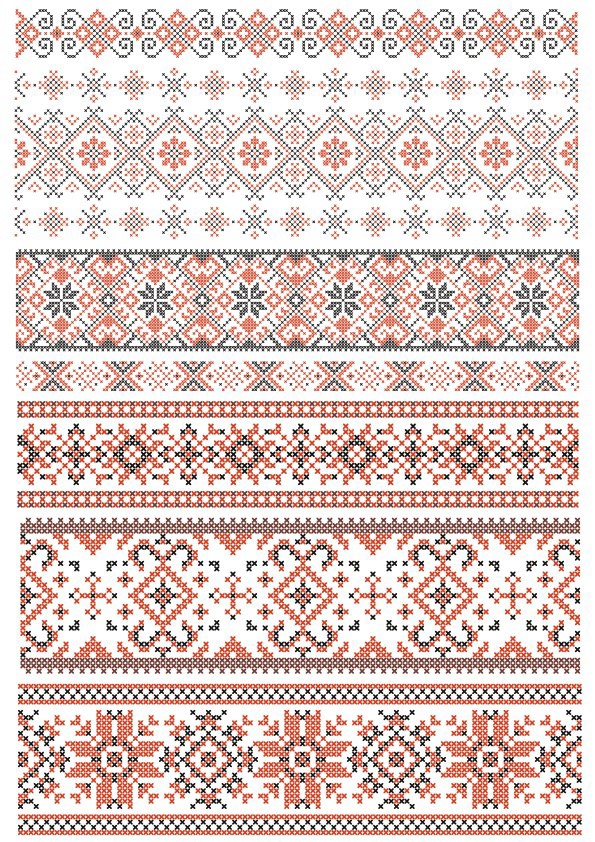 طرح تزئینات اوکراین مناسب برای استفاده در دستگاه های cnc چوب و cnc لیزر - ukraine ornament cdr file