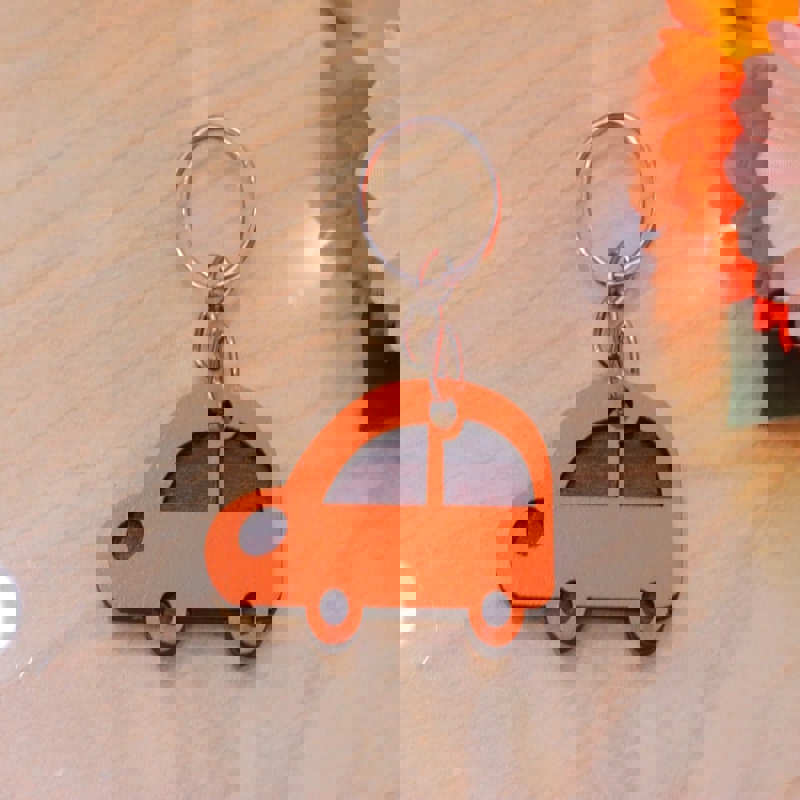 طرح جاکلیدی ماشین مناسب برای استفاده در دستگاه های cnc چوب و cnc لیزر - laser cut car key ring cdr file