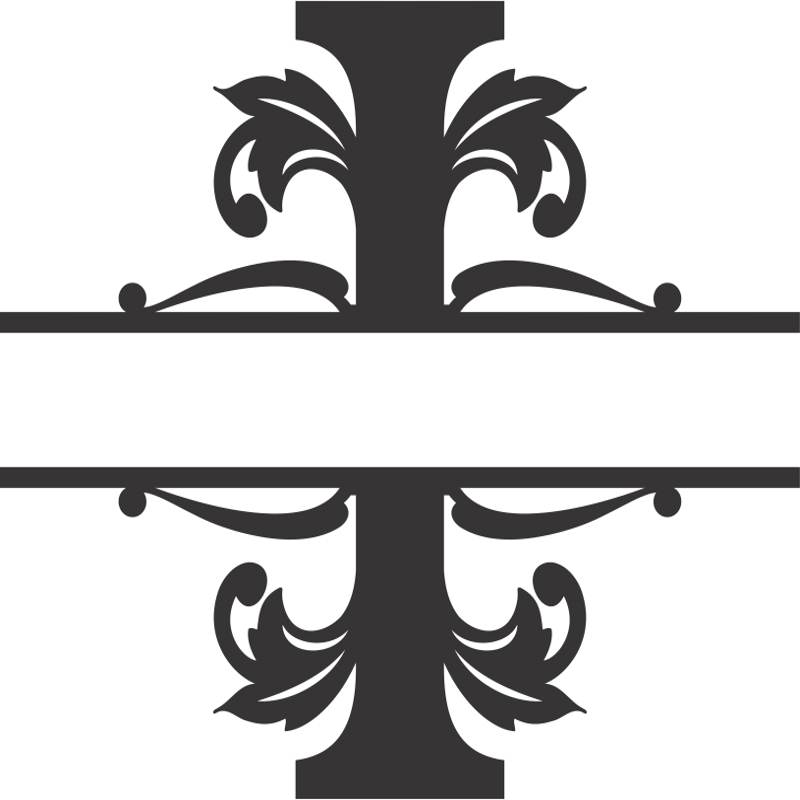 طرح فونت رگال اسپلیت مناسب برای استفاده در دستگاه های cnc چوب و cnc لیزر - regal split font i dxf file