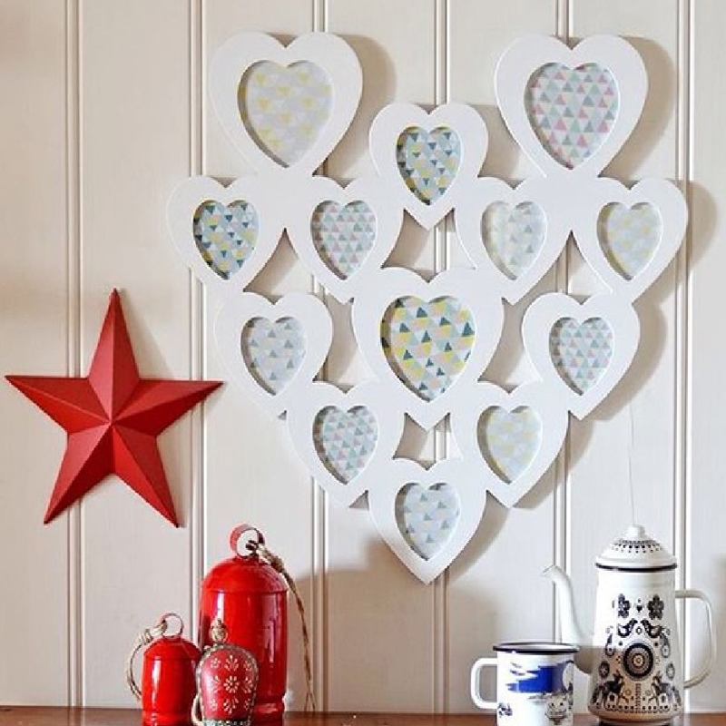 طرح قاب عکس قلبی شکل ۱۴ فوریه مناسب برای استفاده در دستگاه های cnc چوب و cnc لیزر - february 14 frames heart shape for laser cutting cdr file