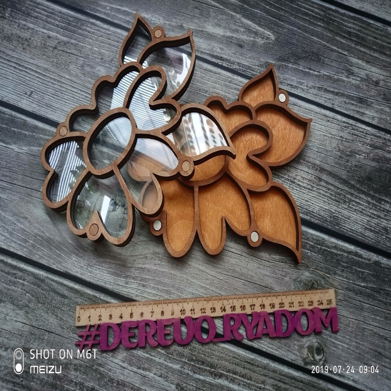 طرح سینی مرتب سازی مهره های چوبی با پوشش، جعبه نگهداری مهره، مناسب برای استفاده در دستگاه های cnc چوب و cnc لیزر - laser cut wooden bead sorting tray with cover bead organizer bead storage box cdr file