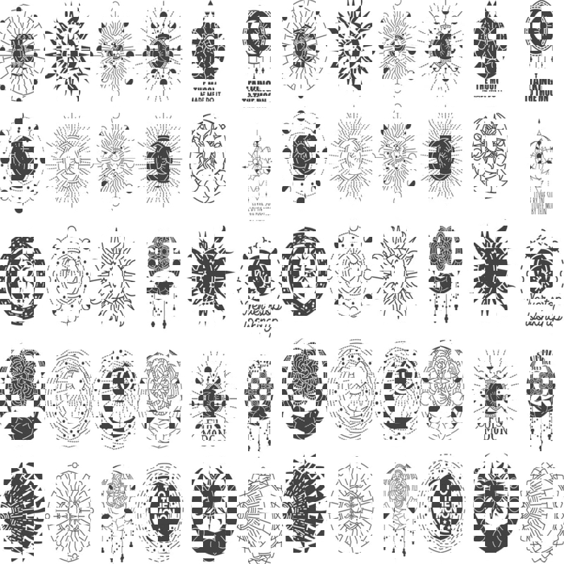 طرح ماه و سماوی مناسب برای استفاده در دستگاه های cnc چوب و cnc لیزر - moon celestial cdr file