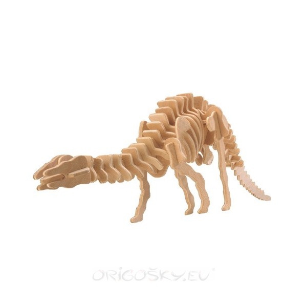 طرح پازل سه بعدی آپاتوسوروس مناسب برای استفاده در دستگاه های cnc چوب و cnc لیزر - apatosaurus 3d puzzle dxf file