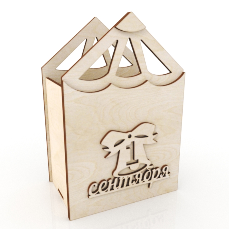 طرح جعبه گل چوبی طرح مدادی مناسب برای استفاده در دستگاه های cnc چوب و cnc لیزر - laser cut pencil shaped wooden cachepot flower box pencil pot cdr file