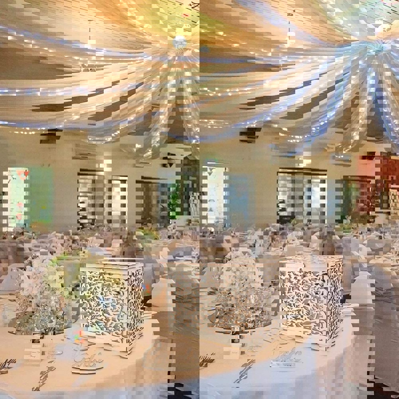 طرح کارت عروسی روستیک مناسب برای استفاده در دستگاه های cnc چوب و cnc لیزر - laser cut rustic wedding card box cdr file