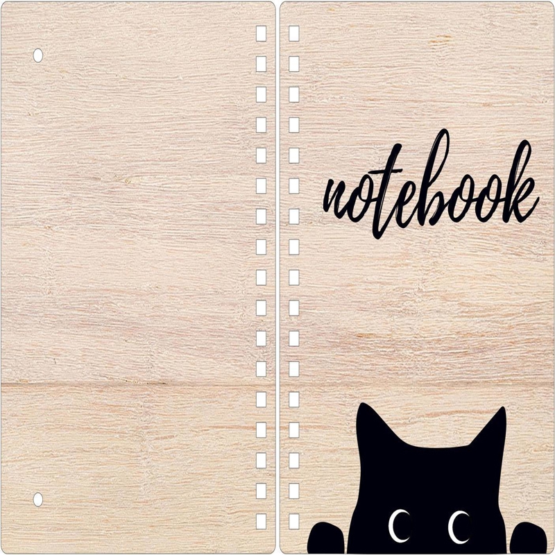 طرح جلد کتاب با الگوی گربه (فایل کورل cdr) مناسب برای استفاده در دستگاه های cnc چوب و cnc لیزر - book cover design with cat laser cut template cdr file