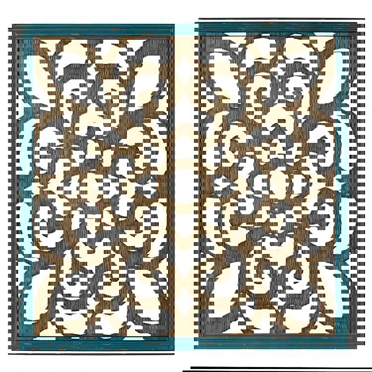 طرح قالب صفحه نمایش تزئینی مناسب برای استفاده در دستگاه های cnc چوب و cnc لیزر - laser cut decorative screen template svg file