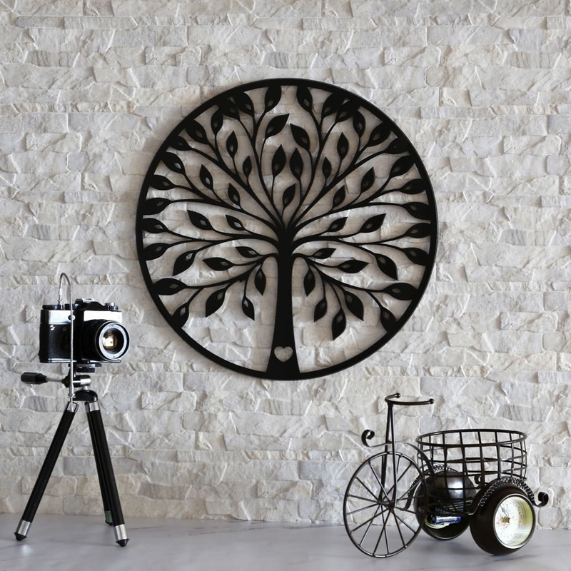 طرح درخت برای دیوار مناسب برای استفاده در دستگاه های cnc چوب و cnc لیزر - laser cut tree wall decoration cdr file