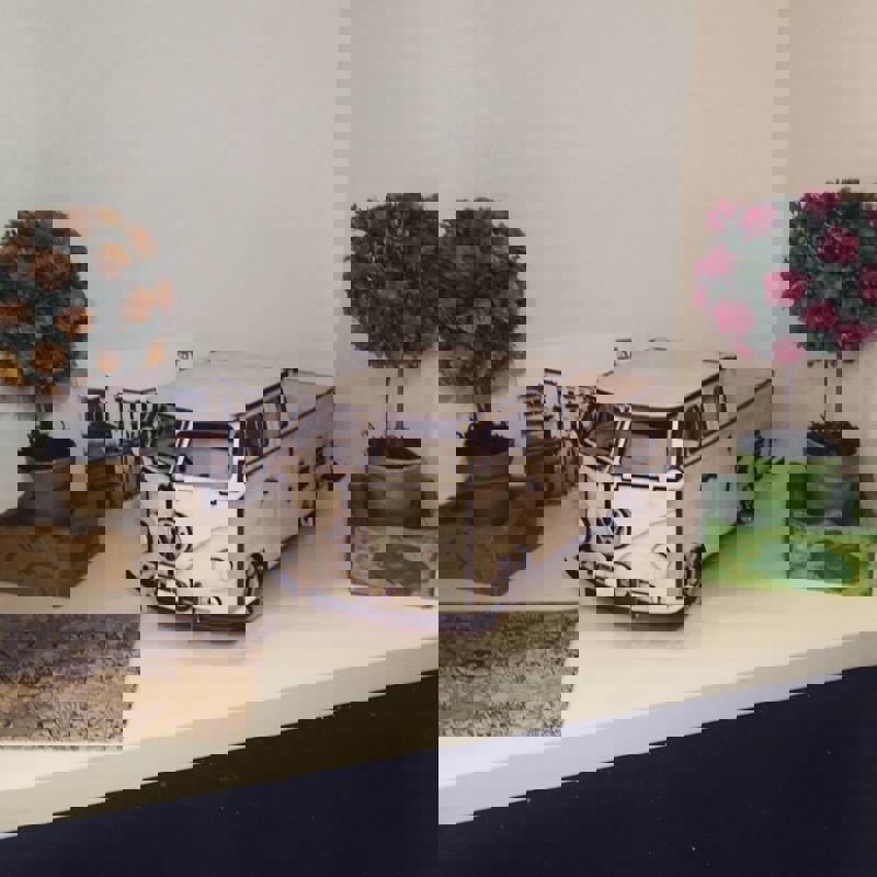 طرح پازل فولکس واگن وانت کومبی 1 مناسب برای استفاده در دستگاه های cnc چوب و cnc لیزر - vw volkswagen pickup kombi 1 puzzle cdr file