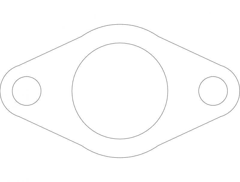 طرح فلنج لوله مناسب برای استفاده در دستگاه های cnc چوب و cnc لیزر - tube flange dxf file