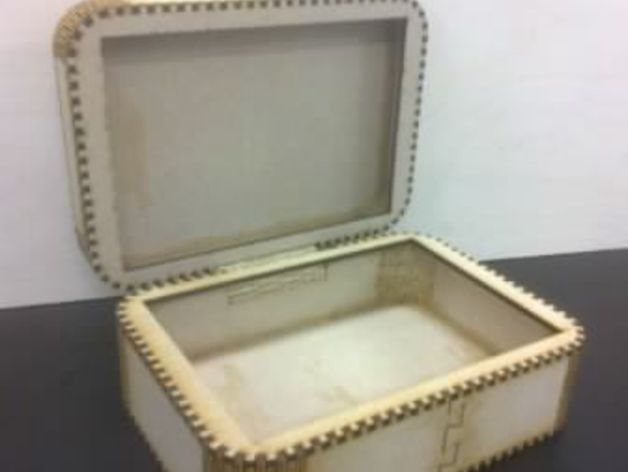 طرح لولا جعبه پذیرایی مناسب برای استفاده در دستگاه های cnc چوب و cnc لیزر - laser cut living hinge box cdr file