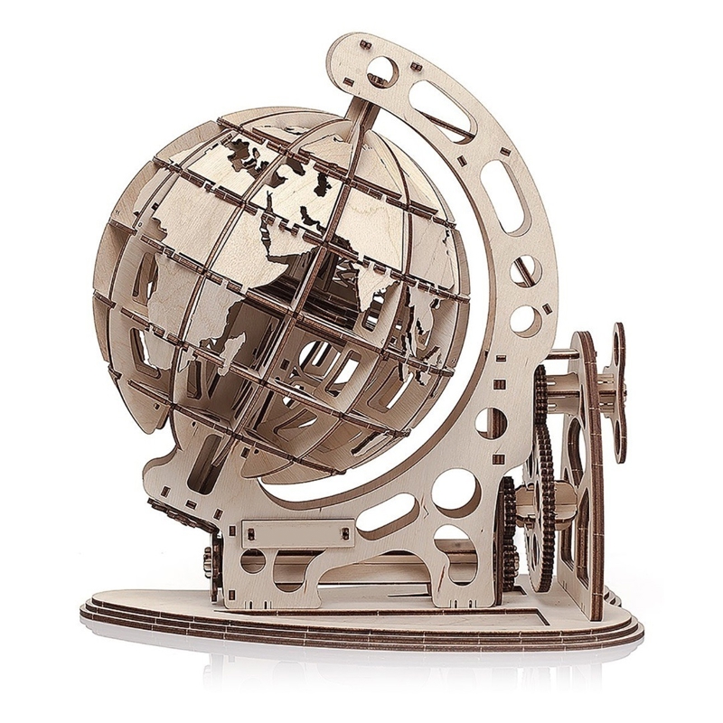 طرح کره زمین مناسب برای استفاده در دستگاه های cnc چوب و cnc لیزر - laser cut globe cdr file