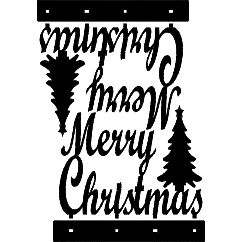 طرح استند برای تزئینات کریسمس مبارک مناسب برای استفاده در دستگاه های cnc چوب و cnc لیزر - stand merry christmas decoration dxf file
