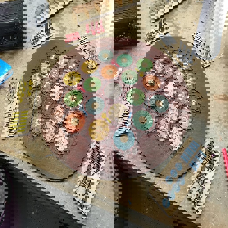 طرح شهرک نشینان کاتان مناسب برای استفاده در دستگاه های cnc چوب و cnc لیزر - laser cut settlers of catan dxf file