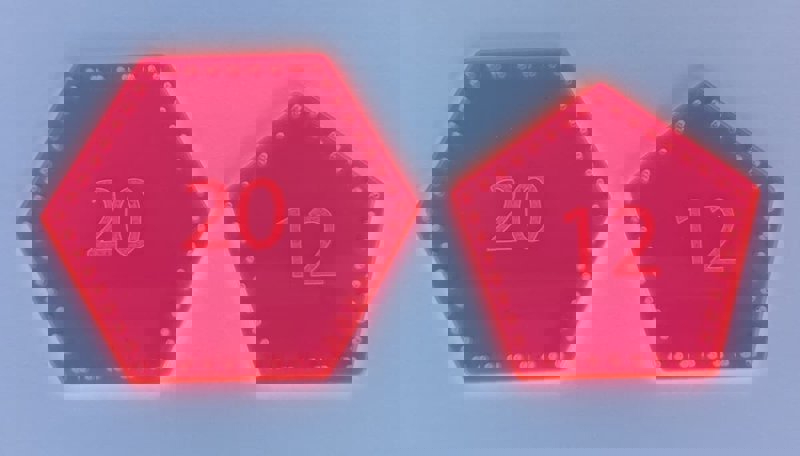 طرح الگوی توپ چرمی ۳۲ پنلی مناسب برای استفاده در دستگاه های cnc چوب و cnc لیزر - laser cut leather ball template 32 panels