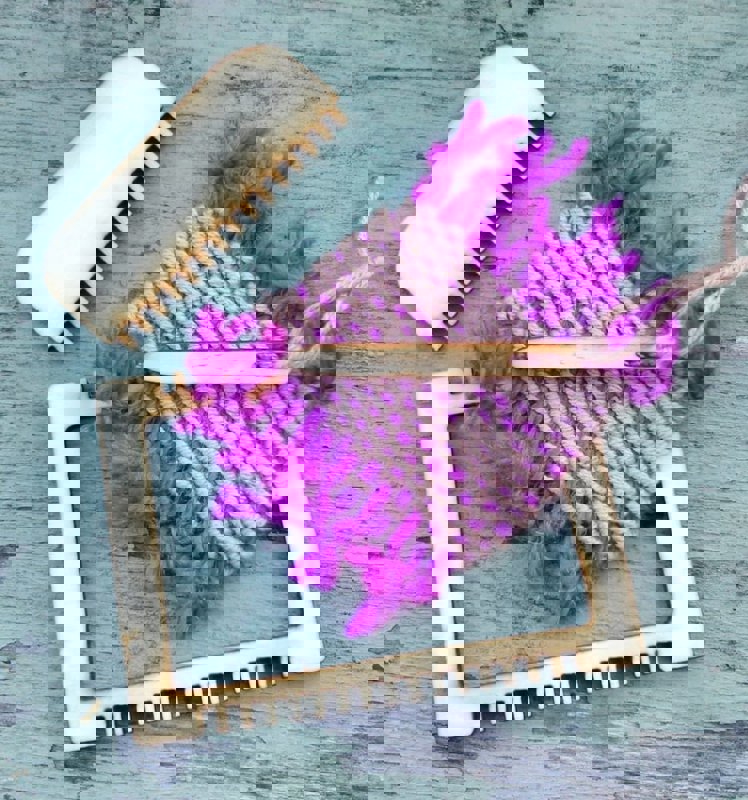 طرح دستگاه بافندگی میکرو مناسب برای استفاده در دستگاه های cnc چوب و cnc لیزر - laser cut micro weaving loom svg file