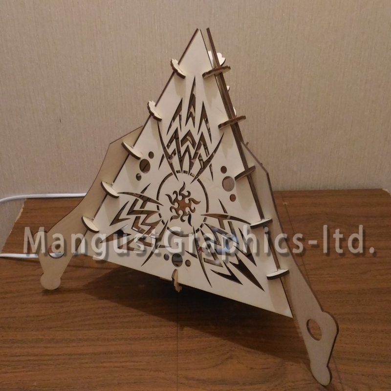 طرح چراغ خواب مناسب برای استفاده در دستگاه های cnc چوب و cnc لیزر - lamp night light cdr file