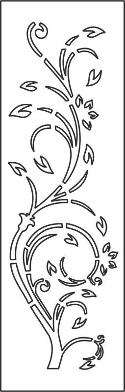 طرح وکتور طرح گل مناسب برای استفاده در دستگاه های cnc چوب و cnc لیزر - floral vector art dxf file