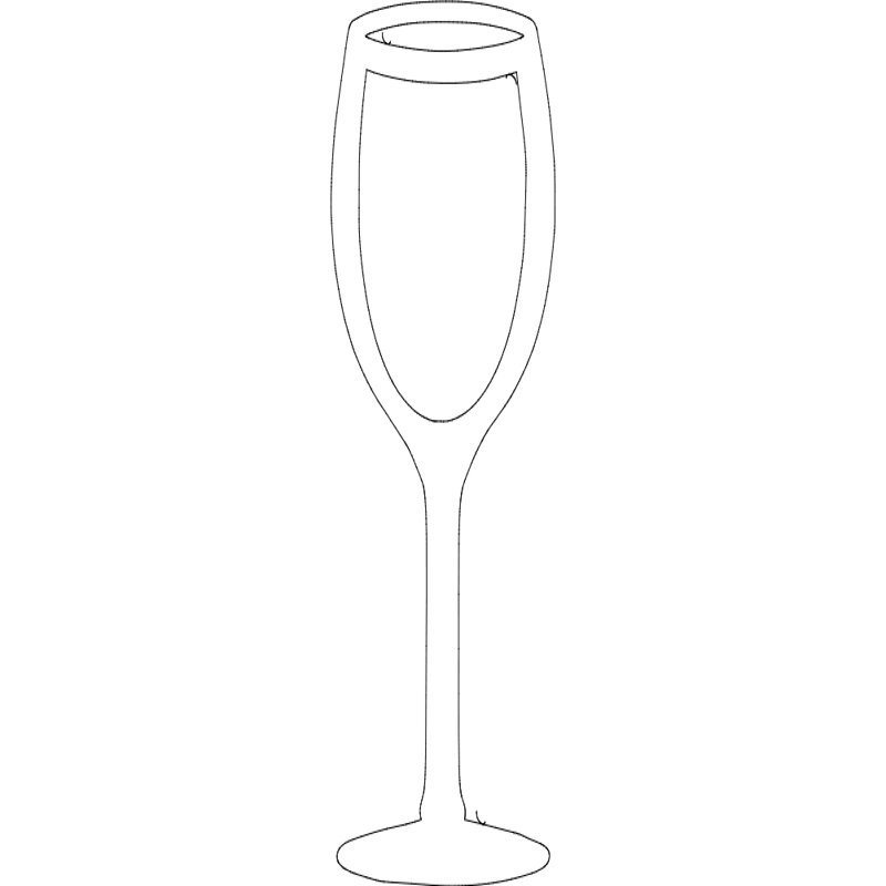 طرح لیوان نوشابه مناسب برای استفاده در دستگاه های cnc چوب و cnc لیزر - wine glass dxf file