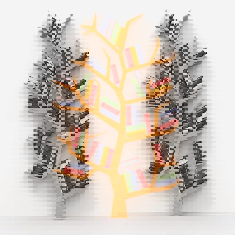 طرح مدل قفسه کتاب چوبی مناسب برای استفاده در دستگاه های cnc چوب و cnc لیزر - Design and vector for CNC machine