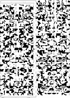 طرح طراحی هنری روی صفحه نمایش مناسب برای استفاده در دستگاه های cnc چوب و cnc لیزر - screen art design dxf file