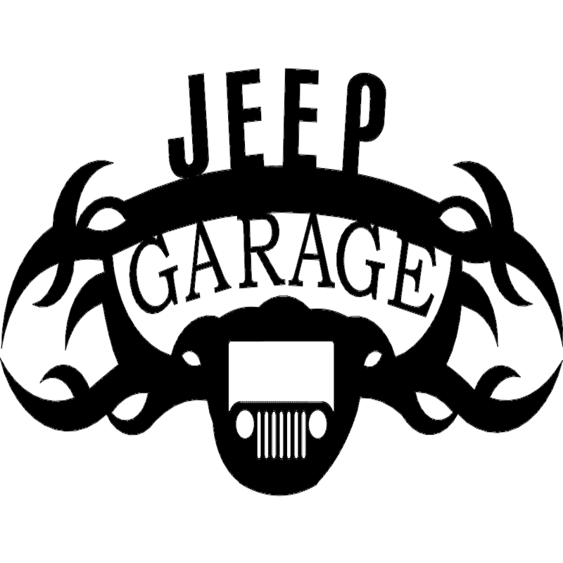 طرح گاراژ جیپ مناسب برای استفاده در دستگاه های cnc چوب و cnc لیزر - jeep garage dxf file