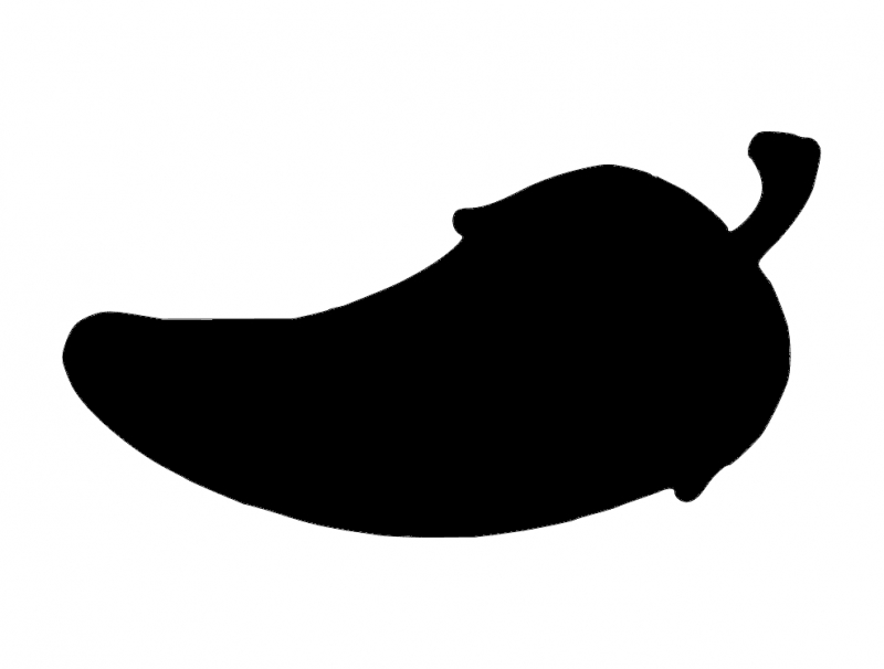 طرح کاغذ فلفل قرمز مناسب برای استفاده در دستگاه های cnc چوب و cnc لیزر - chilies paper dxf file