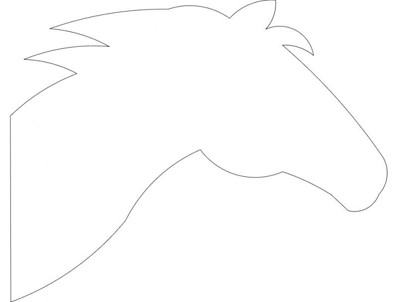 طرح سر اسب مناسب برای استفاده در دستگاه های cnc چوب و cnc لیزر - Design and vector for CNC machine