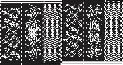 طرح های الگو ۴۴ مناسب برای استفاده در دستگاه های cnc چوب و cnc لیزر - pattern designs 44 dxf file