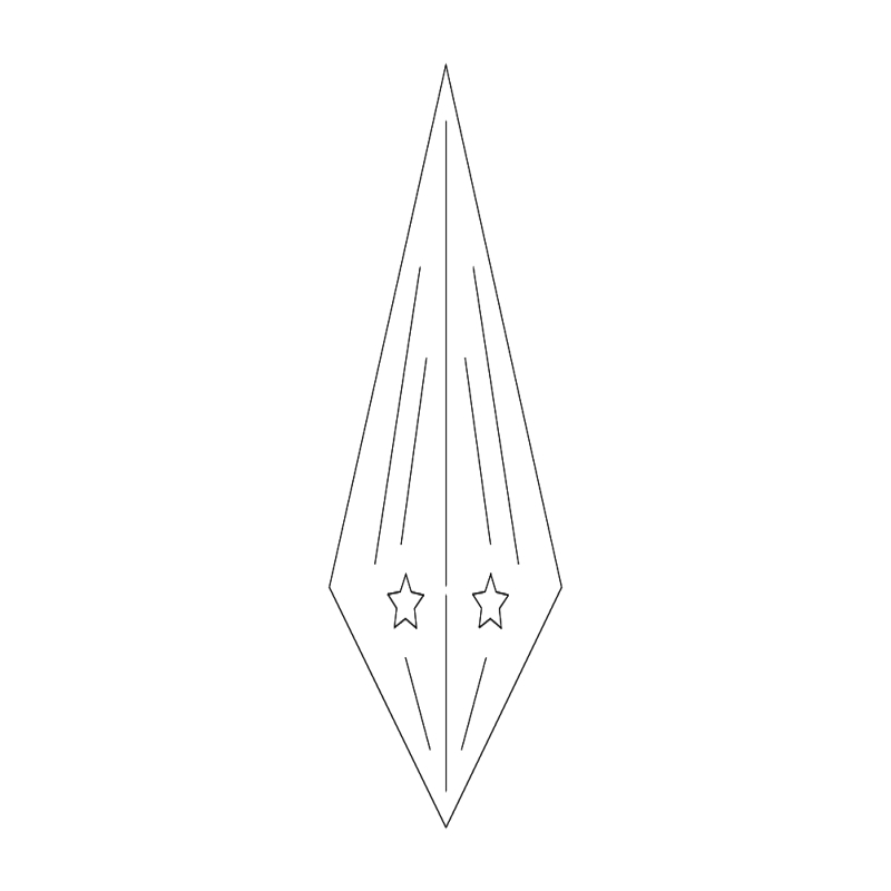 طرح طراحی ستاره با هندسه صحیح ۱ مناسب برای استفاده در دستگاه های cnc چوب و cnc لیزر - star design correct geometry 1 dxf file