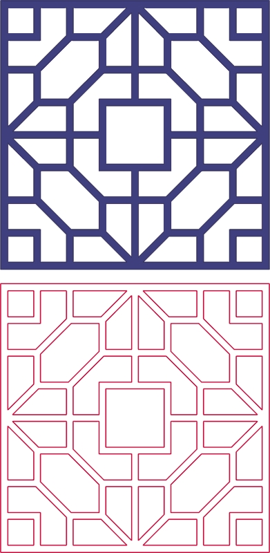 طرح‌های الگوی دوبعدی ۱۳۷ مناسب برای استفاده در دستگاه های cnc چوب و cnc لیزر - dxf pattern designs 2d 137 dxf file