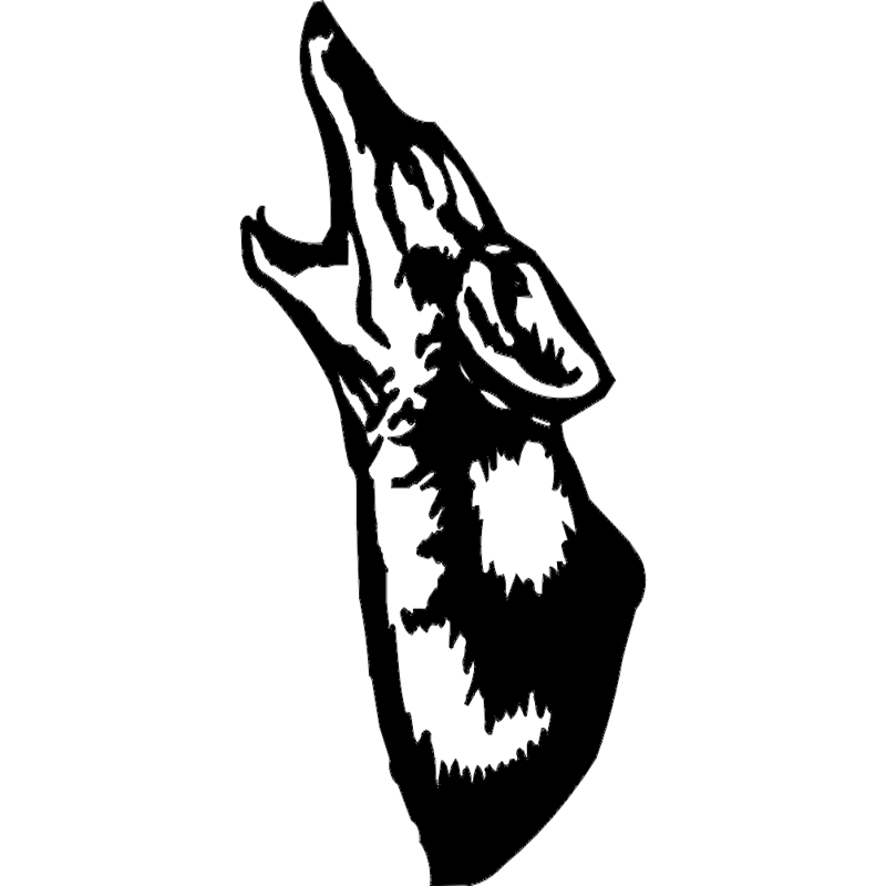 طرح گرگ مناسب برای استفاده در دستگاه های cnc چوب و cnc لیزر - wolf dxf file