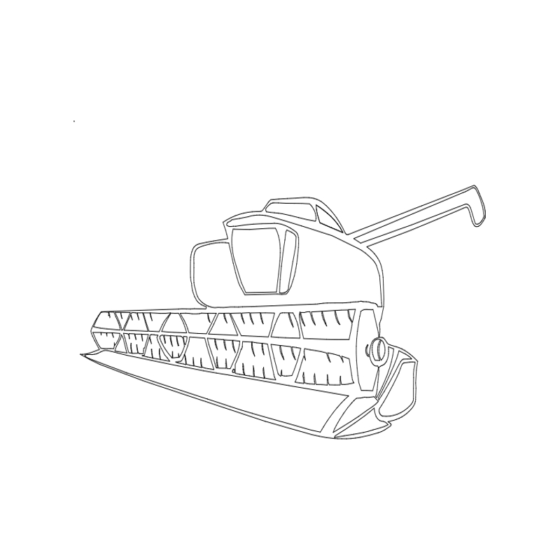 طرح برداشت غلات مناسب برای استفاده در دستگاه های cnc چوب و cnc لیزر - grain harvester dxf file