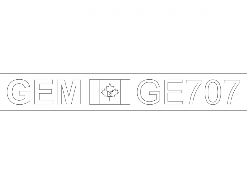 طرح لوگو سینک Gemini مدل ge707 مناسب برای استفاده در دستگاه های cnc چوب و cnc لیزر - gemini sink logo ge707 dxf file