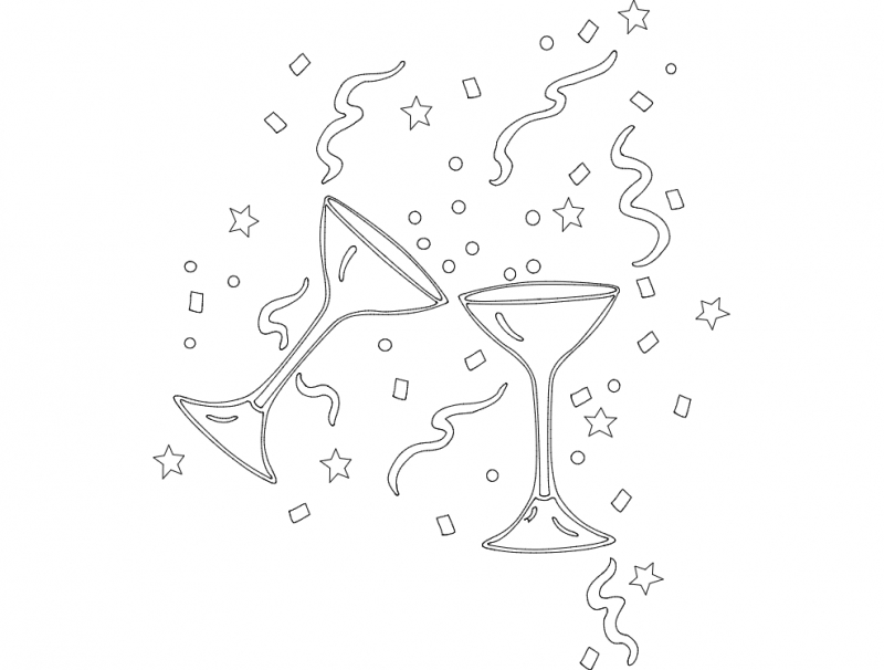 طرح مربوط به جشن شماره ۱۳ مناسب برای استفاده در دستگاه های cnc چوب و cnc لیزر - festive stuff 13 dxf file