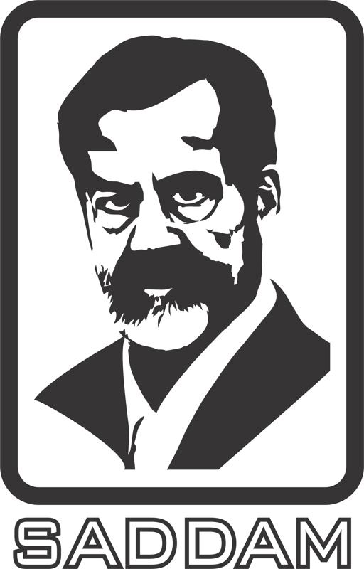 طرح فایل سی دی آر وکتور صدام مناسب برای استفاده در دستگاه های cnc چوب و cnc لیزر - saddam vector cdr file