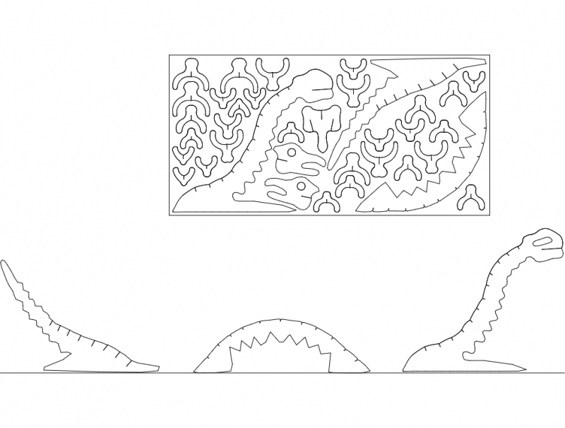 طرح پازل سه بعدی یاردنس مناسب برای استفاده در دستگاه های cnc چوب و cnc لیزر - yardness 3d puzzle dxf file