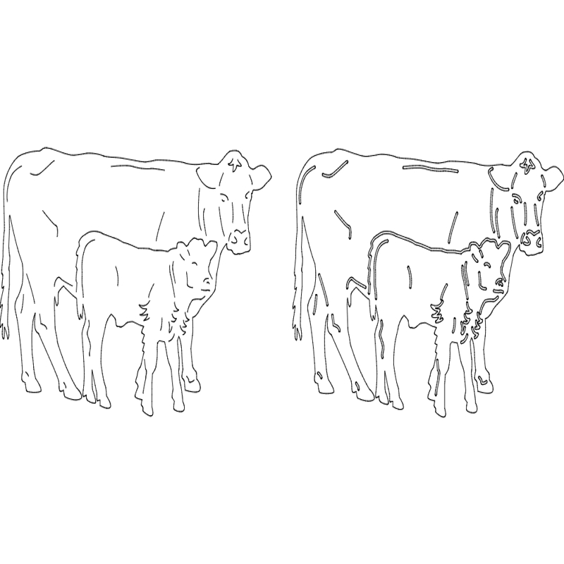 طرح تصویر مزرعه مناسب برای استفاده در دستگاه های cnc چوب و cnc لیزر - farm image dxf file