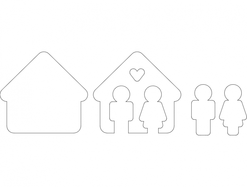 طرح آناهتارلیک مناسب برای استفاده در دستگاه های cnc چوب و cnc لیزر - anahtarlik dxf file