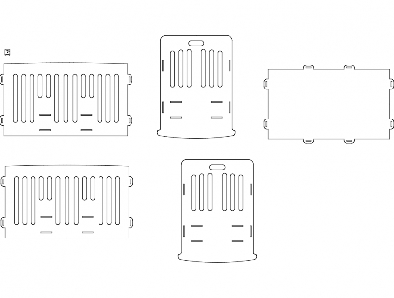 طرح بسیک مناسب برای استفاده در دستگاه های cnc چوب و cnc لیزر - besik dxf file