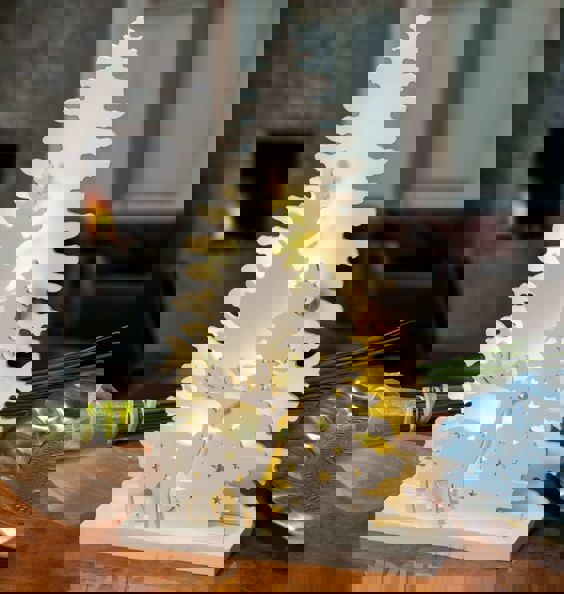 طرح چراغ گوزن در جنگل مناسب برای استفاده در دستگاه های cnc چوب و cnc لیزر - laser cut lamp deer in the forest cdr file