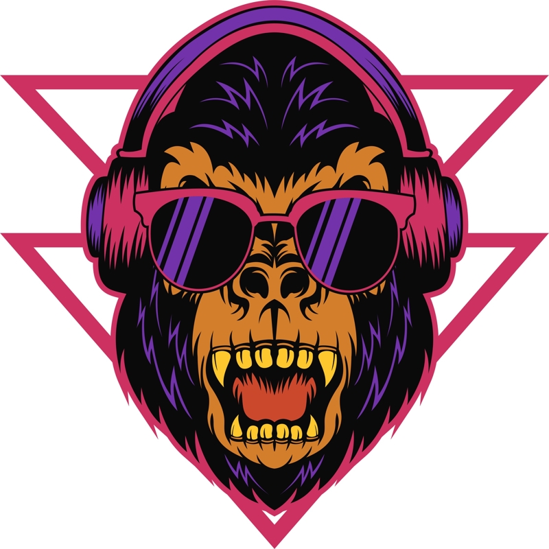 طرح چاپ گوریل سینت ویو مناسب برای استفاده در دستگاه های cnc چوب و cnc لیزر - gorilla syntwave print cdr file