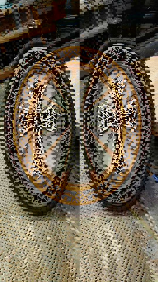 طرح صلیب چوبی مناسب برای استفاده در دستگاه های cnc چوب و cnc لیزر - wooden cross dxf file