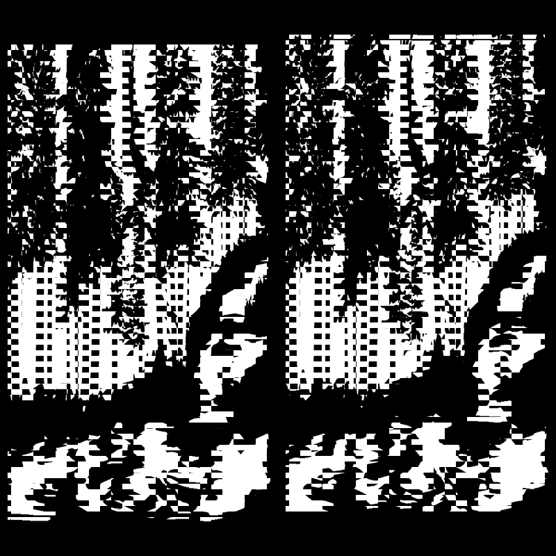 طرح پلاسمای کوه‌های عقاب نهر در ابعاد ۲۸ در ۶۰ مناسب برای استفاده در دستگاه های cnc چوب و cnc لیزر - 28 x 60 eagle stream mountains plasma art dxf file