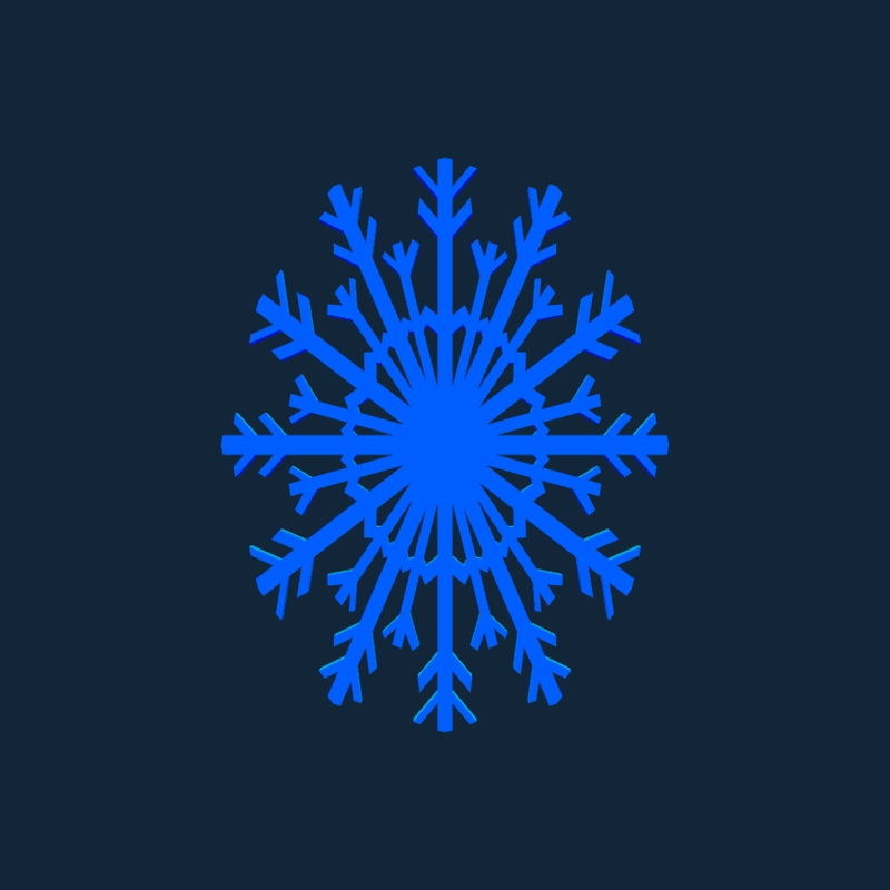 طرح دانه برف سفید مناسب برای استفاده در دستگاه های cnc چوب و cnc لیزر - snowflake white stl file